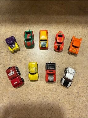 Lot of 9 Vintage MMTL Micro Machines Cars Galoob Firetruck Race Car Hot Rod